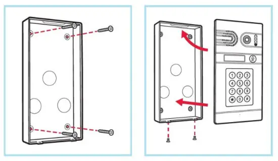 doorKNOX VDP103 Keypad Video Door Entry Camera - sunlight