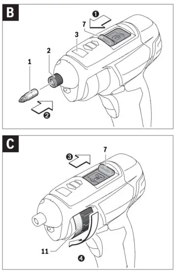 BOSCH 0603977071 PSR Select Home and Garden Cordless Screwdriver - Fig 3