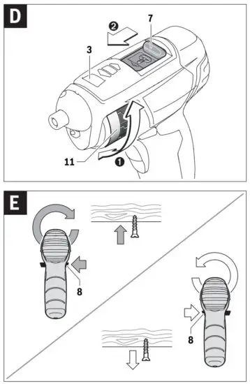 BOSCH 0603977071 PSR Select Home and Garden Cordless Screwdriver - Fig 4
