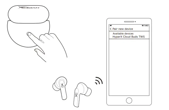 HyperX 4402224 Cloud Buds TWS Earbuds 2