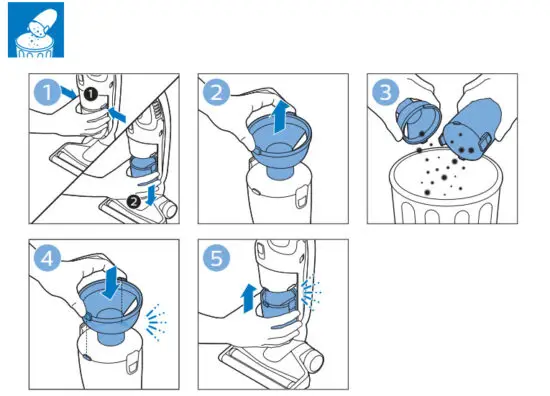 PHILIPS FC6168 Aspirator vertical 2 in 1 Vacuum - feagure 6