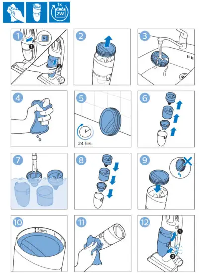 PHILIPS FC6168 Aspirator vertical 2 in 1 Vacuum - feagure 7