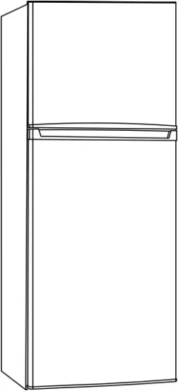 Euromaid ETM221W 198L Refrigerator