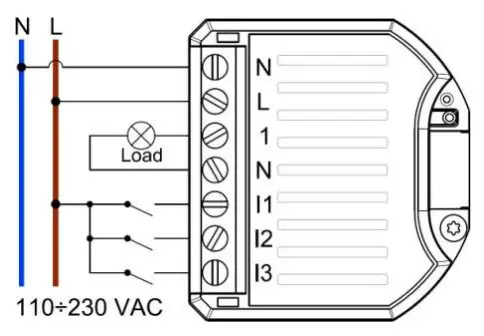 myTEM MTSWD 100 WL Radio Switch Dimmer - Installation 2