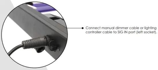 LUMATEK Zeus 1000W Pro LED - cable 1