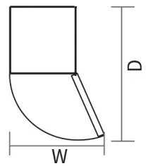 IMPECCA RA 2120 11 6 Cu Ft 24 Inch Refrigerator - Fig 1