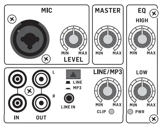 behringer- PK108A -Active -240 -Watt- 8 -Inch -PA -Speaker -System -with -Built-in- Media -Player -3