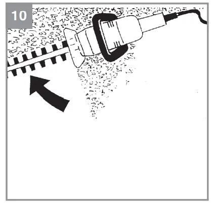 Cut the sides of the hedge