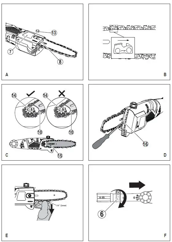 BLACK DECKER PS7525 800W Electric Pole Saw 2