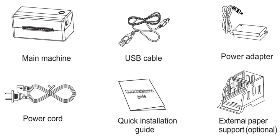 G G D1200CW Desktop Thermal Label Printer - 1