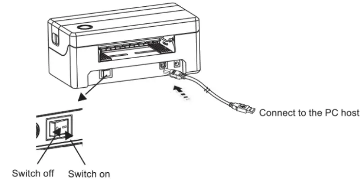 G G D1200CW Desktop Thermal Label Printer - 4