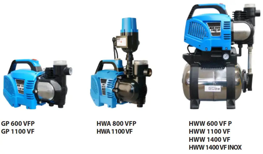 G de HWW 1400 VF Water Pump - fig