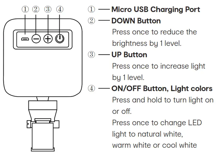 Anko 43126217 Video Conferencing Light Clip - fig