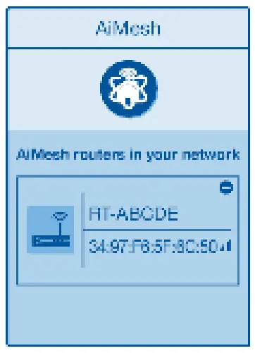 AiMesh network interface