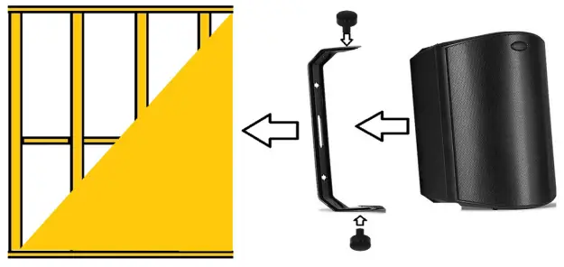 BEALE STREET AUDIO W5VB-BSC 5.25 Inch On-Wall Indoor Outdoor Speaker - fig