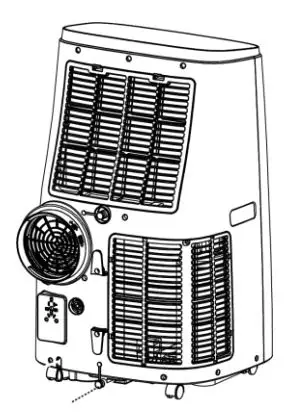HANTECH A020BA Series Local Air Conditioner Instruction Manual - Unscrew the drainage cover and unplug the water plug