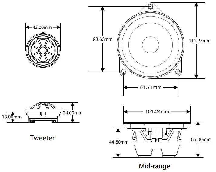 BLAUPUNKT BMW PLUG AND PLAY SPEAKER - BM 1420 CU4