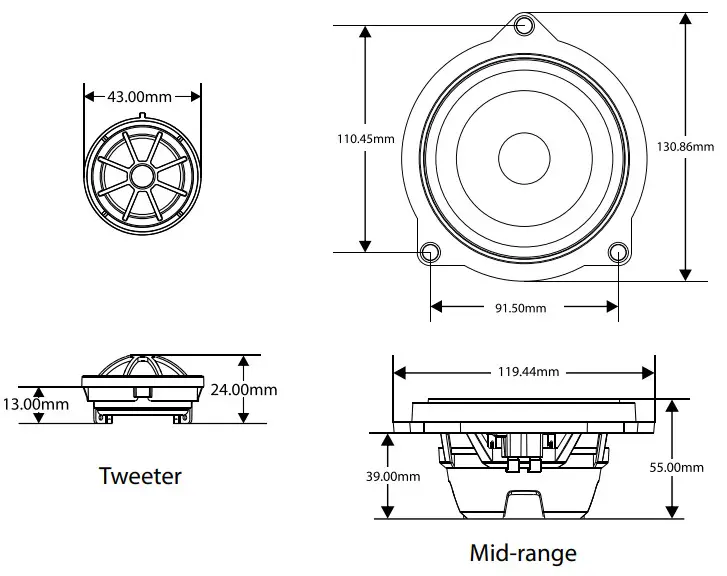 BLAUPUNKT BMW PLUG AND PLAY SPEAKER - SPECIFICATION
