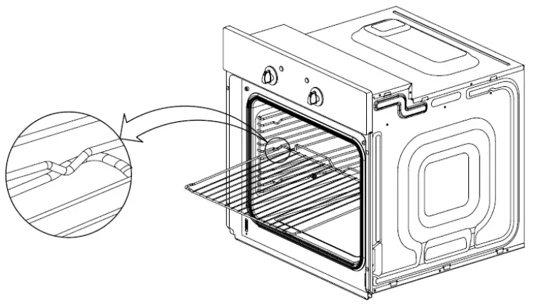 mistral MO608B 60cm Built in Electric Oven - Install the shelf