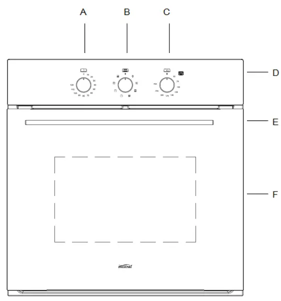 mistral MO608B 60cm Built in Electric Oven - Product Description