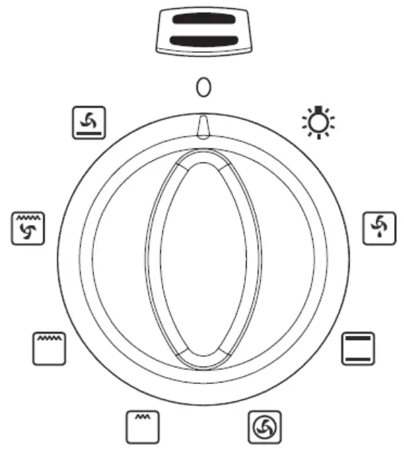 mistral MO608B 60cm Built in Electric Oven - Select the Functions