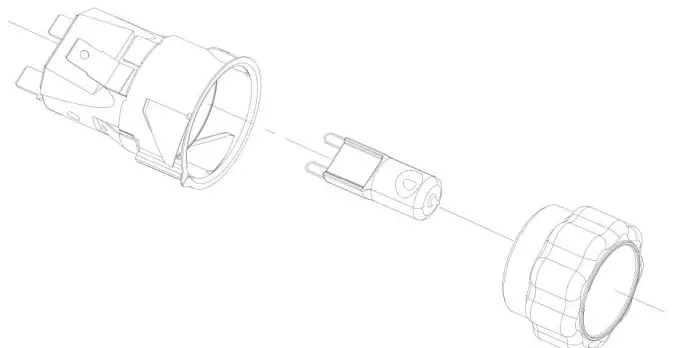 mistral MO608B 60cm Built in Electric Oven - lamp to avoid