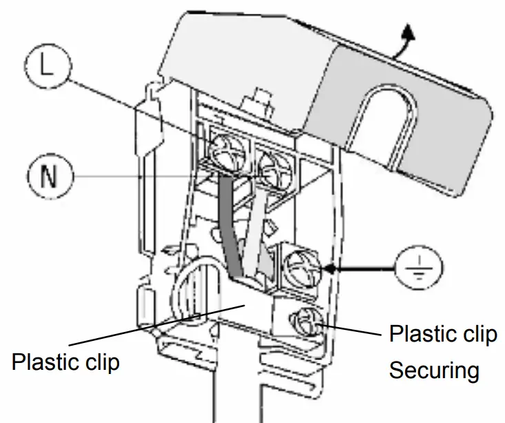 mistral MO608B 60cm Built in Electric Oven - terminal board