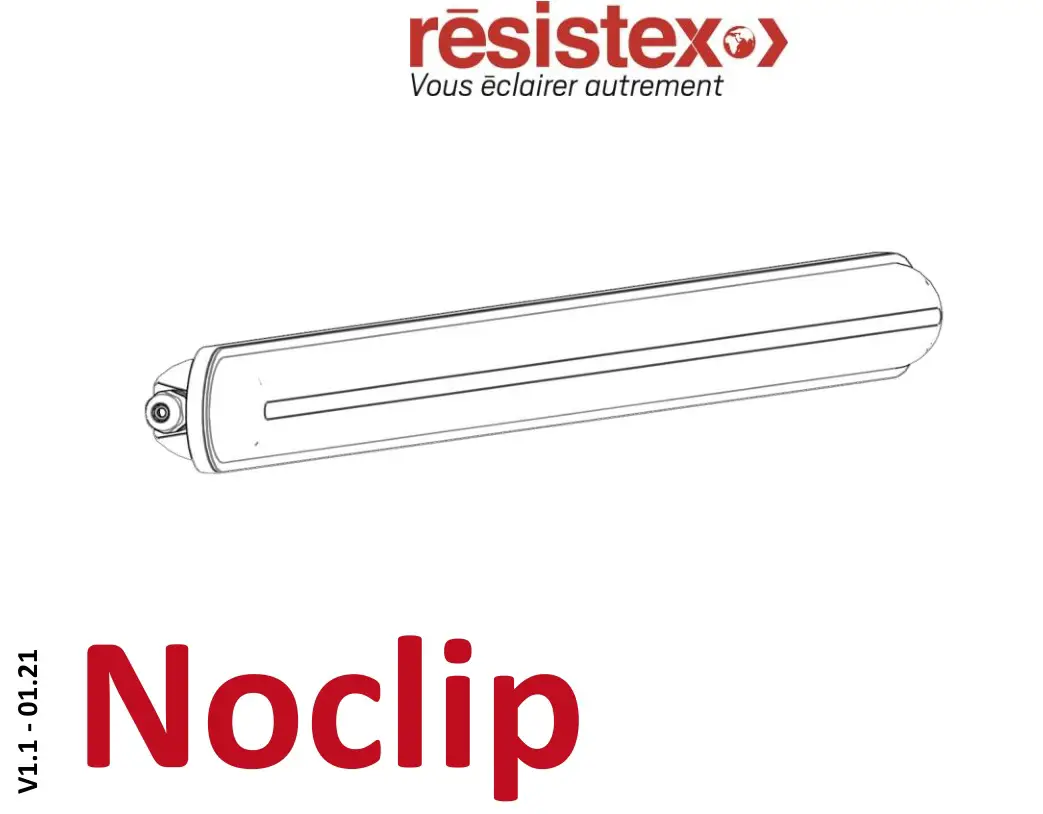 resistex 605055 Noclip Wall Light Instruction Manual