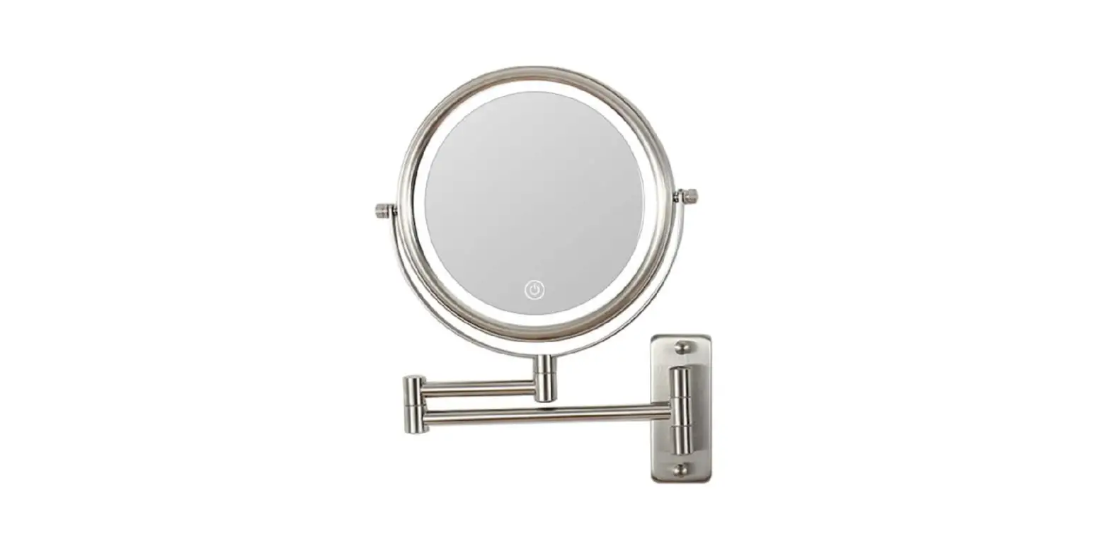Jimsmaison Jmlsbm05sv Metal Framed Led Magnifying Wall Bathroom Vanity Mirror Installation Guide