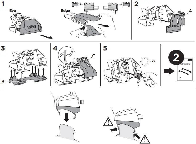 THULE 186145 Roof Bar Fitting Kit-fig2
