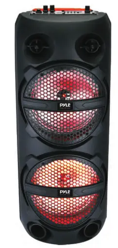 PYLE PPHP2814B Dual 8 Inch Portable PA Speaker -