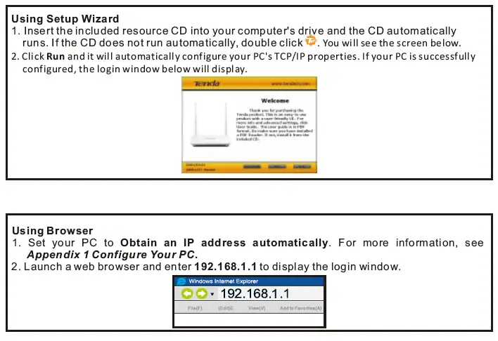 Tenda D301 Router wireless Modem Router 2