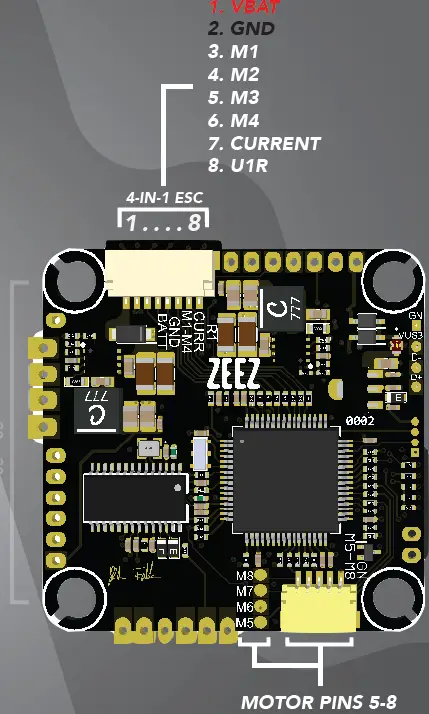 ZEEZ 3030 F7 Flight Controller V3 02