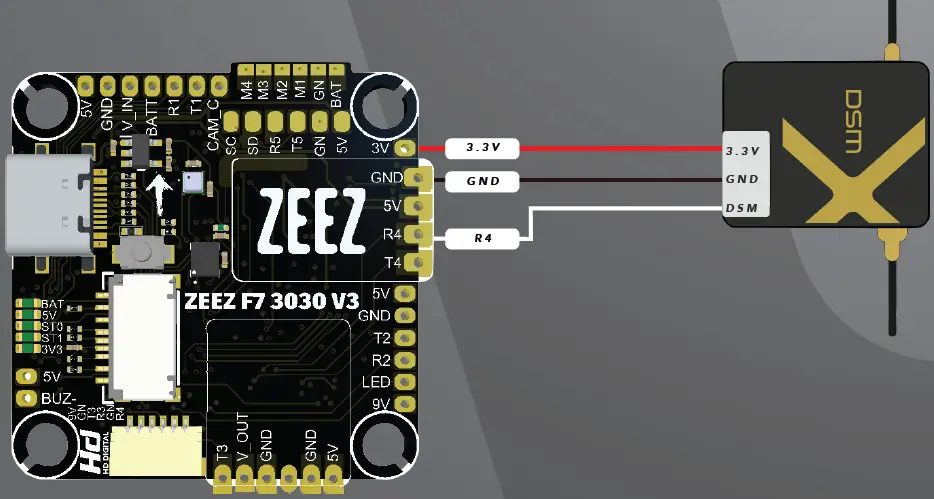 ZEEZ 3030 F7 Flight Controller V3 10