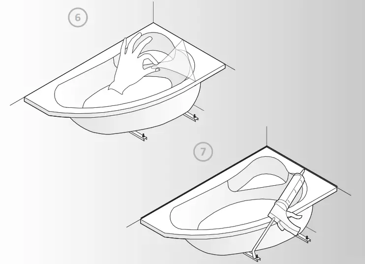 cersanit Kaliope Bathtub Asymmetric Right - fig11
