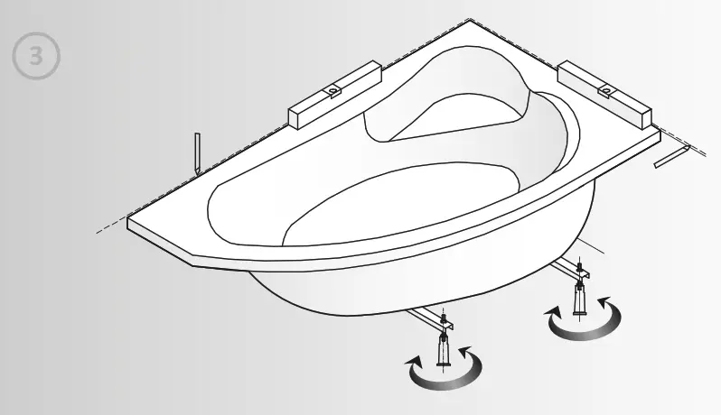 cersanit Kaliope Bathtub Asymmetric Right - fig8
