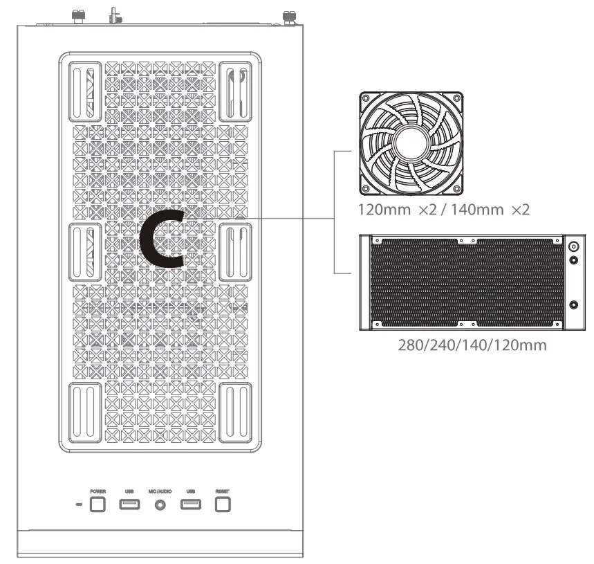 DEEPCOOL Macube 110 Tempered Glass Mini Tower Micro ATX Case - fig 5
