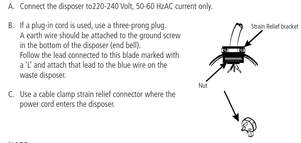 caple WDU050 0.5hp Waste Disposal Unit 1