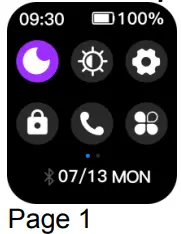 USE OF THE TOUCH SCREEN