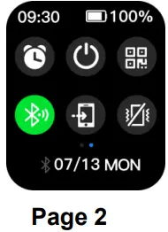 USE OF THE TOUCH SCREEN