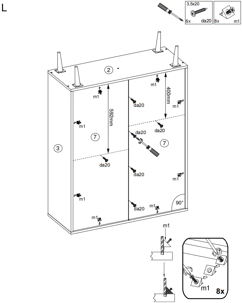 Finori VNA53A Buffet Cabinet - Fig 9