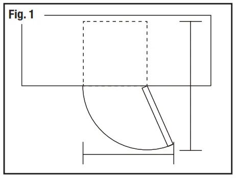AKAI AK 242 UF 242L Upright Freezer Door opening