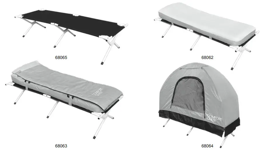 Bestway 68065 Folding Steel Profile Camp Bed - Figure 1