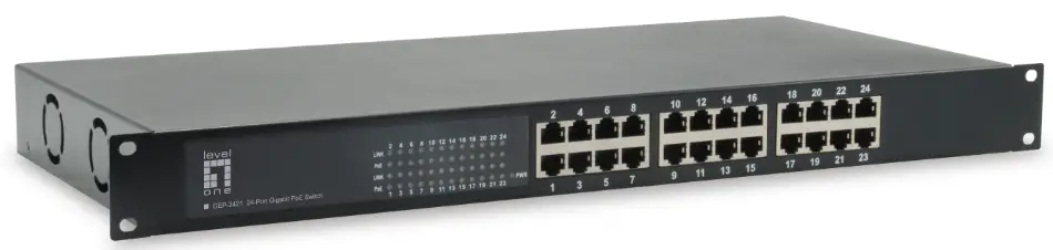 CONCEPTRONIC GEP 2421W630 24 Port Gigabit PoE Switch 0