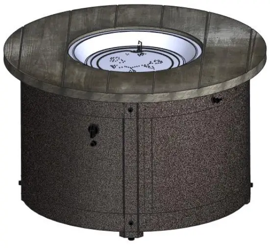 THE OUTDOOR GREATROOM COMPANY ED-20 Edison Fire Pit Table-fig1