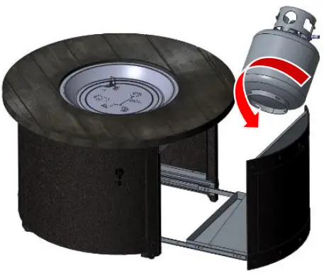 THE OUTDOOR GREATROOM COMPANY ED-20 Edison Fire Pit Table-fig11