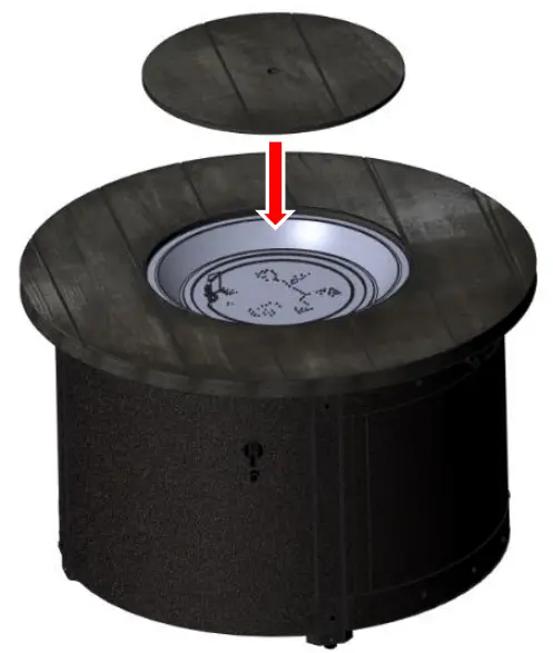 THE OUTDOOR GREATROOM COMPANY ED-20 Edison Fire Pit Table-fig14