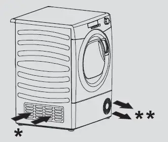 Hoover HLX C10DRGR-80 Condenser Dryer Tumble Dryer 2