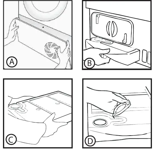 Hoover HLX C10DRGR-80 Condenser Dryer Tumble Dryer 4