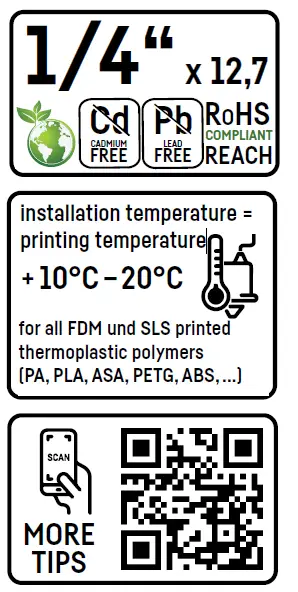 CNC KITCHEN X001FCE5Z1 Threaded Inserts 2